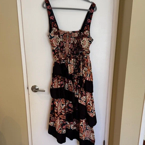 Anthropologie Black and Red Asymmetrical Dress - Picture 11 of 11